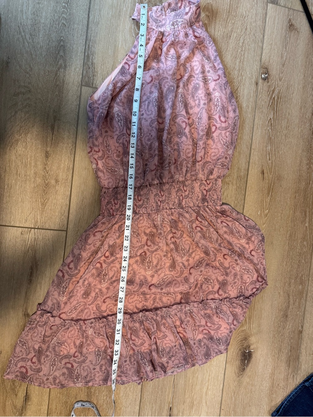 Sweet Lemon Paisley Halter Boho Dress Size Small - Picture 8 of 9